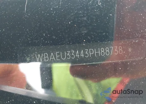 2003 BMW 325 Xi из США, поврежденный, VIN WBAEU33443PH88738